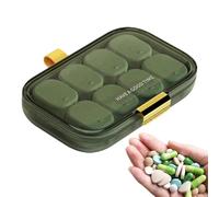 Small Pill Box for Purse | Strong Sealing Weekly Pocket Pill Organizer