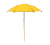 Small Plant Umbrella - Silver Coated Steel Frame 27x35cm Mini Garden Shade Protector, Adjustable Outdoor Pot Plant Sunshade With 2 Support Sticks For Flowers Green Plants Balcony Yard Heat Protection