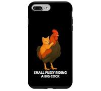 Small Pussy Riding a Big Cock Funny Pussy Meme Adult Joke Carcasa para iPhone 7 Plus/8 Plus
