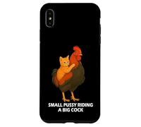 Small Pussy Riding a Big Cock Funny Pussy Meme Adult Joke Carcasa para iPhone XS MAX