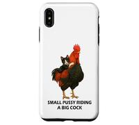 Small Pussy Riding a Big Cock Funny Pussy Meme Adult Joke Carcasa para iPhone XS MAX