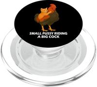Small Pussy Riding a Big Cock Funny Pussy Meme Adult Joke PopSockets PopGrip para MagSafe