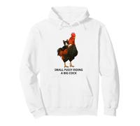 Small Pussy Riding a Big Cock Funny Pussy Meme Adult Joke Sudadera con Capucha