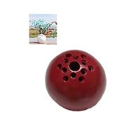 Small Resin Handmade Vase, Flower Stone Table Decor, 2.3 Inch Round Miniature Vase, The Best Containers For Flowers Kids Picked For Mom - Handmade Vase Flower Stone Table Decor (Red)