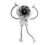 Small Robot Desk Fan - Robot Shape Rechargeable USB Cooling Fan, Portable Handheld Desktop Cooling Tool | Air Cooler with 3-Speed Airflow | Personal Desk Fans for Camping, Dorm, Office, Study, Bedroom