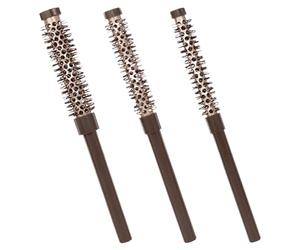 Small Round Hair Brush, Blow Drying Round Brush, Professional Rolling Brush, (ABS/aluminum tube/nylon) 9.13x1.97x1.38 inches for Styling, Lifting, Curling Bangs & Beard