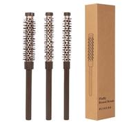 Small Round Hair Brush, Roller Comb Set Blow Drying, Professional Styling Brushes for Lifting, Ergonomic Comfortable Curling Bangs & Beard (9.13x1.97x1.38 Inches)