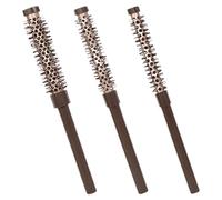 Small Round Hair Brush, Styling Combs Blow Drying Round Brush Set, Compact Lightweight Professional Rolling Brushes for Lifting, Curling Bangs & Beard, 1.97x1.38 Inches