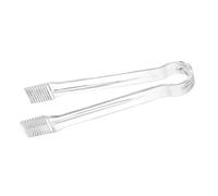 Small Serving Tongs, Transparent Multiple Purpose Utensils, Non Slip Grip Design, 6.3x1.38 Inches, Ideal for Kitchen, Parties, Snacks, Salads, Cake Decorating, Buffets, Appetizers