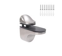 small shelf brackets, Soporte ajustable for estantes de vidrio, soportes pared for baño, abrazaderas for madera(Style A,2PC)