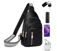 Small Sling Bag - Waterproof PU Leather 18x6x30cm | Single Shoulder Travel