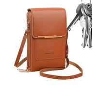 Small Sling Purse - PU Leather Touchscreen Phone Bag for Women with Zipper and Card Slot, Mobile Pouch for Lipstick, Money, and Keys, Ideal Shopping, Travel, or Daily Use