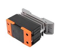 Small Solid State Relay DA Module with Heat Sink, DC to AC Relay, 3-32V DC Input 24-480V AC Output, Rail Mountable Compact SSR for Industrial Automation and Home Appliances