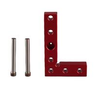 Small Square Aluminum Alloy Center Finder Tool Dowel Drill Guide Jig for Woodworking Sturdy Lightweight Anodized Orange Surface Multi Function Quick Centering Easy to Carry