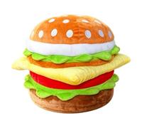 Small Storage Ottoman Stool, Decorative Hamburger Shape Seat with Lid, Mult | Lindo Storage Foot Stool, Soft Padded Ottoman with Storage Space, Home Decor for Playroom Office Entryway