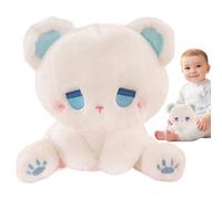 Small Stuffed Bear, Bear Plush Doll Stuffed Toys, Cuddly Soft Dolls Hugging Pillow, Toddler Toy, Home Decorations, Room Decor Partys Favors for Babies, Boys, Girls, 10x10x22cm Blue White Dark Green