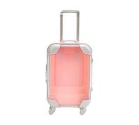 Small Suitcase, Travel Jewelry Case, Rolling Mini Luggage Toy, Simulation Pretend Play Set, Portable Organizer Box with Wheels, Ideal para niños, Candy Storage, Accessories Display