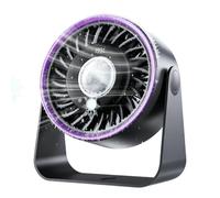 Small Tabletop Fan - Quiet Portable Powerful Rechargeable Cooler
