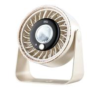 Small Tabletop Fan - Quiet Portable Powerful Rechargeable Cooler