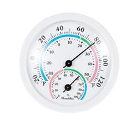 Small Thermo Hygrometer, 2 en 1 interior Monitor, 2,95 x 3,35 pulgadas Mechanical Analog Gauge, Easy Read Temperature and Humidity Meter, ideal para cajas de desayuno, refrigeradores