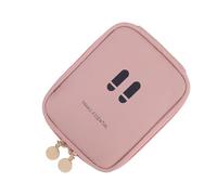 Small Toiletry Bag, Travel Makeup Organizer, Lightweight Multi-Compartment Storage Pouch, Water-Resistant Sturdy Material, Space Saving Design for Camping, Business Trips, rosa, Se référer au