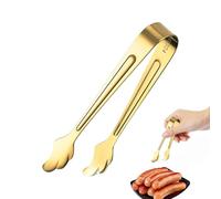 Small Tongs - Stainless Steel 10.5x1.5cm | Mini Serving Sugar Tongs, Appetizer Food Picking Tool, Durable Kitchen Buffet Clip For Party Barbecue Events | Food Service