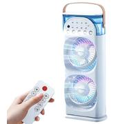 Small Tower Fan Portable Oscillating Cooling Fan Spray Water Cooling Fans