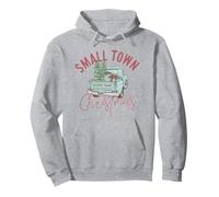 Small Town Christmas Western Hometown Xmas Farm Fresh para Mujer Sudadera con Capucha
