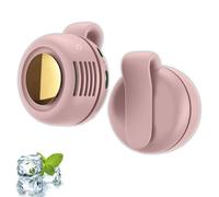 Small Whirlwind Clip Waist Neck Fan, Portable Mini Bladeless Fan Clip On, 3 Speed Adjustable Mini Belt Fans, USB Charging, for Outdoor, Office, Travel, Gym (Pink)