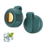 Small Whirlwind Clip Waist Neck Fan, Portable Mini Bladeless Fan Clip On, 3 Speed Adjustable Mini Belt Fans, USB Charging, for Outdoor, Office, Travel, Gym (Green)