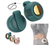 Small Whirlwind Clip Waist Neck Fan, Portable Silent Mini Clip On Fan for Clothes, Usb Rechargeable Clip-On Hands-Free Fans 3 Speeds, Wearable Cooling Fans for Outdoor/Travel/Office/Shirt (green)