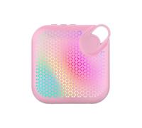 Small Wireless Speaker, RGB Light Speaker, Rechargeable Battery Pocket Size Sturdy Build Color Changing Clear Sound Lightweight Portable, Travel Sound Device for Car Outdoor Camping, Pink, Yellow