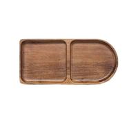 Small Wood Tray - Divided Holder Plate, Sectioned Serving Tray Gear | Wooden Multi-Section Tray's For Home Kitchen Cooking Candy Bread Milk Burrito Chips Nuts Vegetables Fruits Daily Use