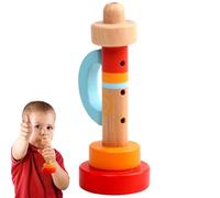 Small Wooden Trumpet - Kid Flute Musical Instrument,Small Recorders Wooden Flute, Learning Rhythm Musical Instrument for 3-15-year-old Preschool Children