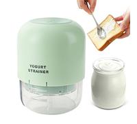 Small Yogurt Raindeur Type De Presse - Plastique Sans BPA, Conception Empilable Filtre De Sauce Amovible | Poignée Discrète, Base Sans Goutte À Goutte, Assemblage Pour Les Desserts Faits Maison