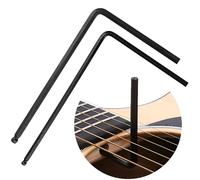 SmallCat 2 llaves Allen de acero de alta resistencia, barra de armadura de 4 mm y 5 mm para ajustar cuellos de guitarra, color negro