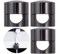 SmallCat 3 juegos de soportes de carga para cables, soporte de cable negro para mesita de noche
