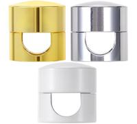 SmallCat 3 juegos de soportes de carga para cables, soportes de anclaje de cable ajustables, clips de metal adhesivos, organizadores de cables para escritorio, oficina, mesita de noche, dorado, blanco