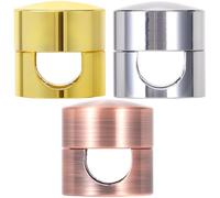 SmallCat 3 juegos de soportes de carga para cables, soportes de anclaje de cable ajustables, clips de metal adhesivos, organizadores de cables para escritorio, oficina, mesita de noche, dorado, bronce