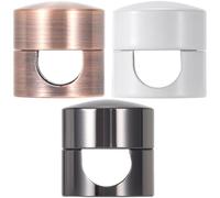 SmallCat 3 juegos de soportes de carga para cables, soportes de anclaje de cable ajustables, clips de metal adhesivos, organizadores de cables para escritorio, oficina, mesita de noche, negro, bronce