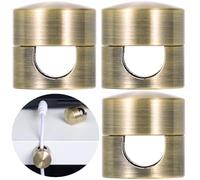 SmallCat 3 Juegos de Soportes de Carga para Cables, Soportes de Anclaje de Cable Ajustables de Color Cobre Antiguo, Clips de Metal Adhesivos, organizadores de Cables para Escritorio, Oficina, mesita