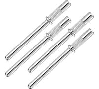SmallCat 4 brocas de mandril para uñas, 3,1 mm, vástago pequeño de 3/32, broca de uñas de banda de lijado pequeña, mini broca de mandril, bandas de lijado para taladro de uñas, máquina de lima