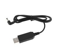 smallJUN USB 5V a 12V 4.0x1.7mm Cable de Fuente de alimentación para Echo Dot 3rd Router LED Speaker Black