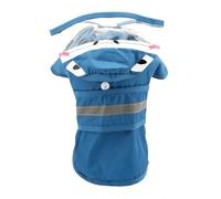 SMALLLEE_LUCKY_STORE Chubasquero lindo de tiburón para perros con capucha transparente y agujero para arnés, chaqueta impermeable ajustable para perros pequeños, medianos y grandes, niño niña, poncho