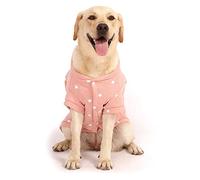 SMALLLEE_LUCKY_STORE Star Pint Sudadera de Forro Polar para Perros pequeños y medianos, Suave y cálido Abrigo de Invierno para Cachorro, Ropa de Labrador, Color Rosa 3XL