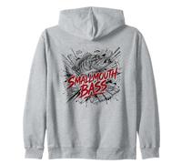 Smallmouth Bass River Monster te enganchó para Pescar Sudadera con Capucha