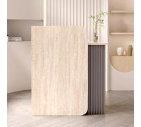 SmallReceptionDeskReceptionDeskwithCounterModernSimpleFrontTableCheckoutStandWelcomeDeskwithLockabrawerforRetailStoresLobbyReceptionRoomBeautySalon HomeOfficesClothingS