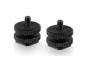 SmallRig 1631 Adaptador de zapata fría con rosca de 3/8" a 1/4" 2 uds.