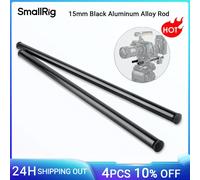 SmallRig 1054 2pcs 15mm varilla de aleación de aluminio negro (M12 40cm) 16inch
