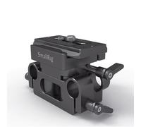 SMALLRIG Baseplate Sistema de Soporte Universal de 15 mm, Placa Base con Rod Clamp de 15 mm y Placa de Liberación Rápida - 2272